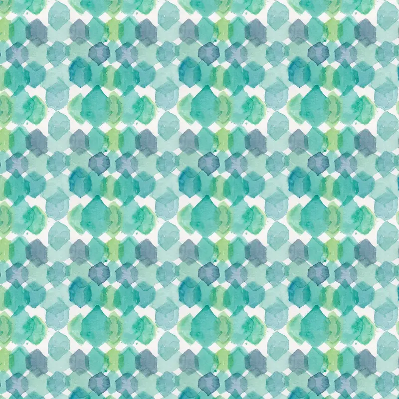 Decorative green hexagon pattern